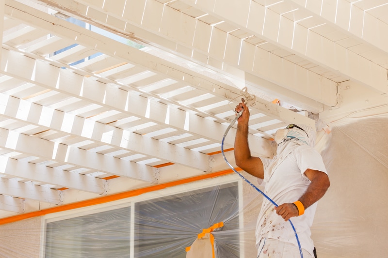 walls and ceiling