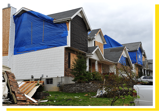 emergency siding tarp