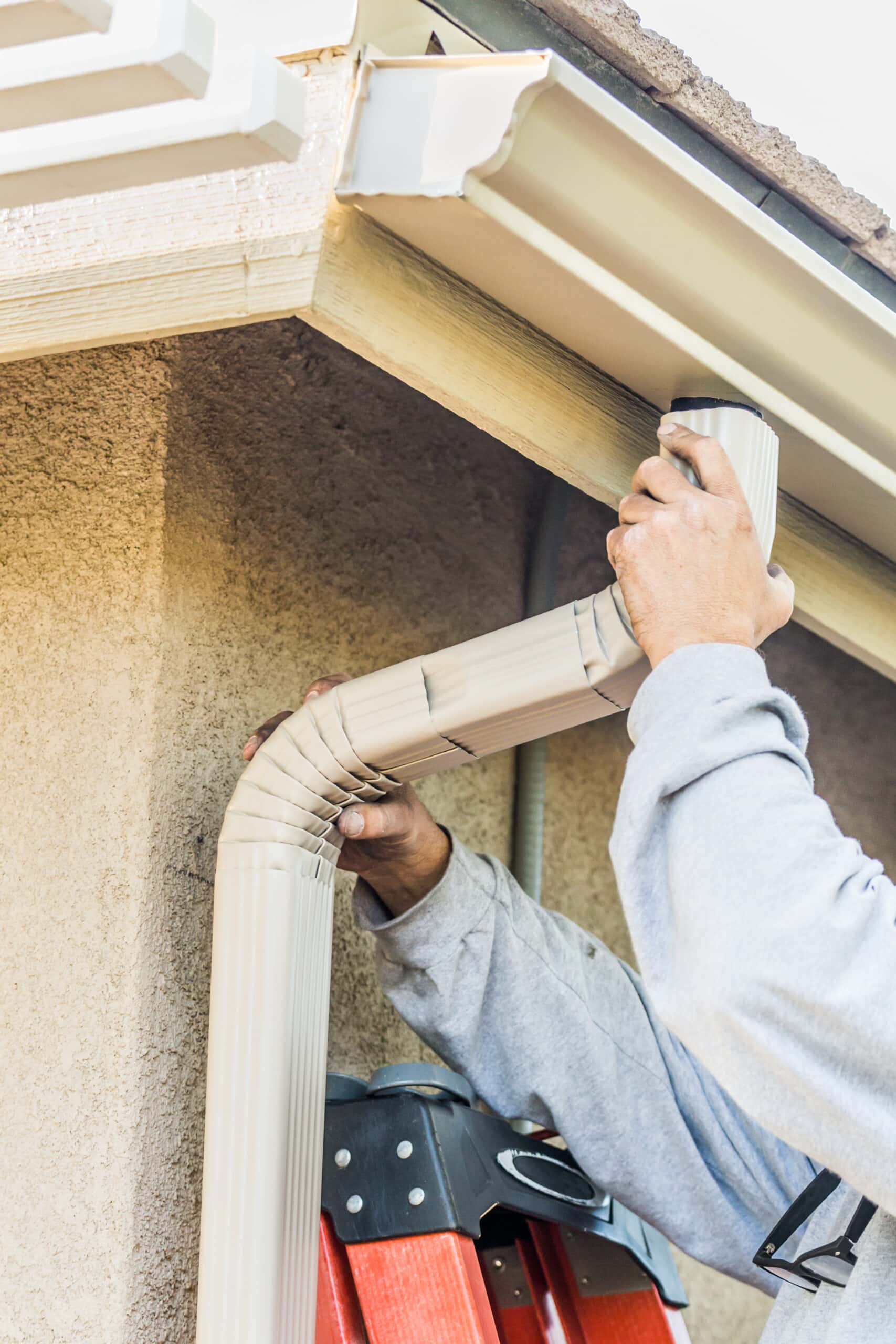 at home gutter installation