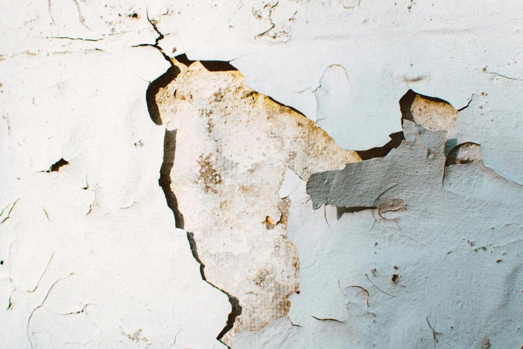 peeling paint